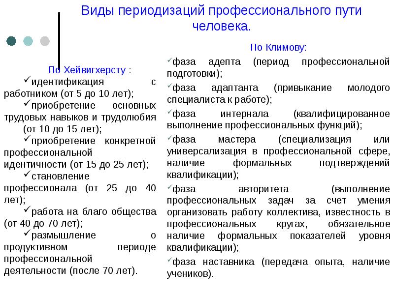 Фазы развития профессионала