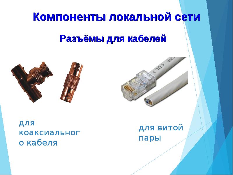 Компоненты локальной сети презентация