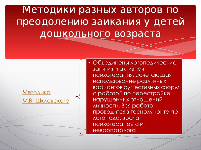 Комплексное преодоления заикания. Методики коррекции заикания. Методы преодоления заикания.