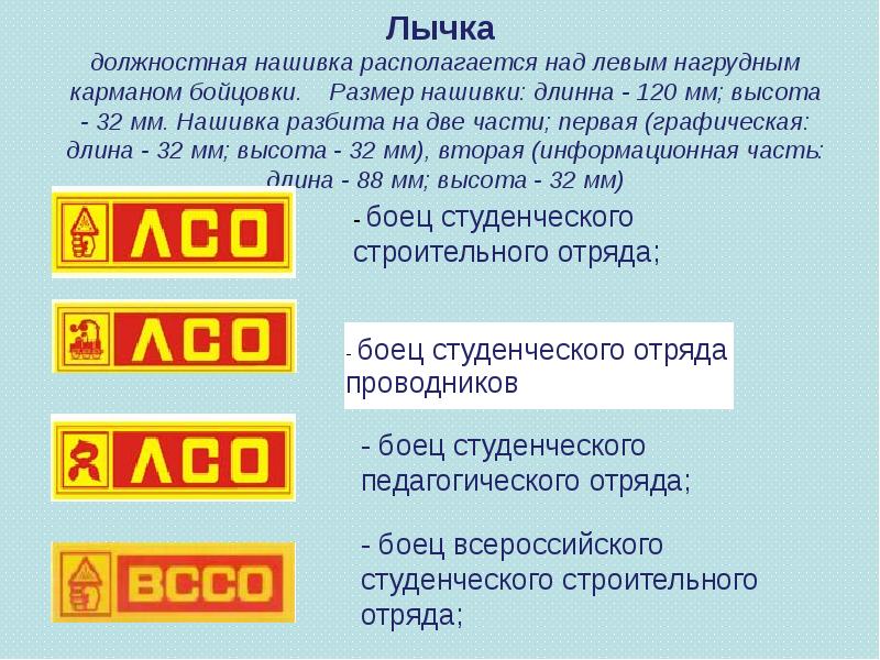 Лычка должностная нашивка располагается над левым нагрудным карманом бойцовки. Размер нашивки: Лычка должностная нашивка располагается над левым нагрудным карманом бойцовки. Размер нашивки: