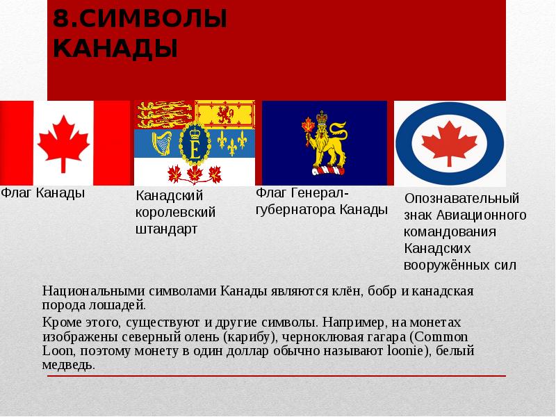 Символами чего являются национальные символы. Символы Канады. Гос символы Канады. Канада презентация. Символы Канады для детей.