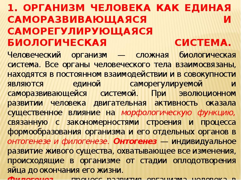 Социально биологические основы физической культуры презентация