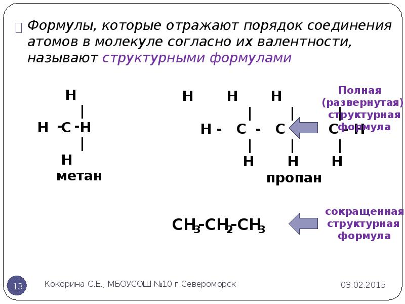 Химическое строение органических веществ