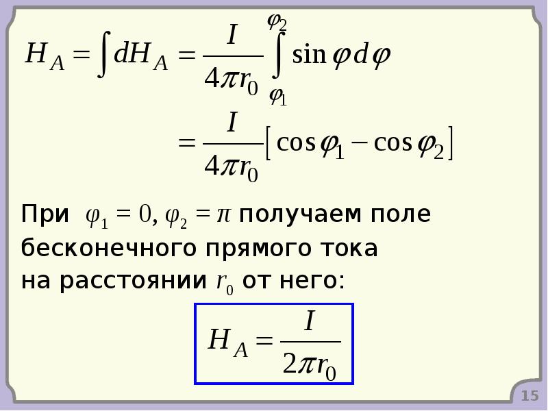 Магнитное поле в вакууме