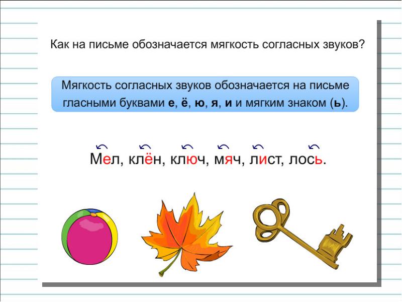 Как обозначить мягкость согласного звука на письме 2 класс школа россии презентация