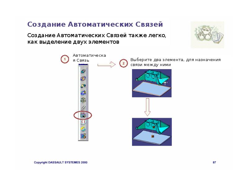 Элемент автоматического. Как создаются связи. Автоматическое построение вили Эдрюса.