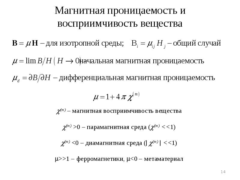 Магнитная восприимчивость