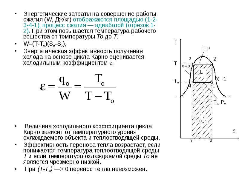 В тепловой машине работа сжатия