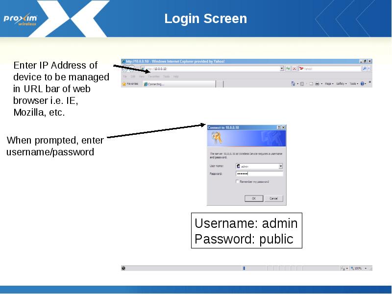 Login Screen Login Screen