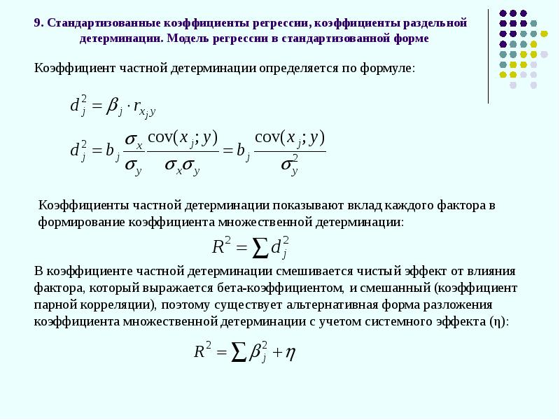 Модель множественной регрессии