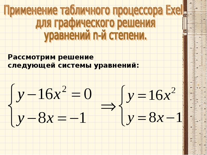 Графический способ решения систем уравнений презентация