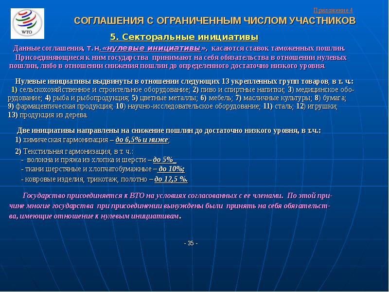 Всемирная торговая организация презентация