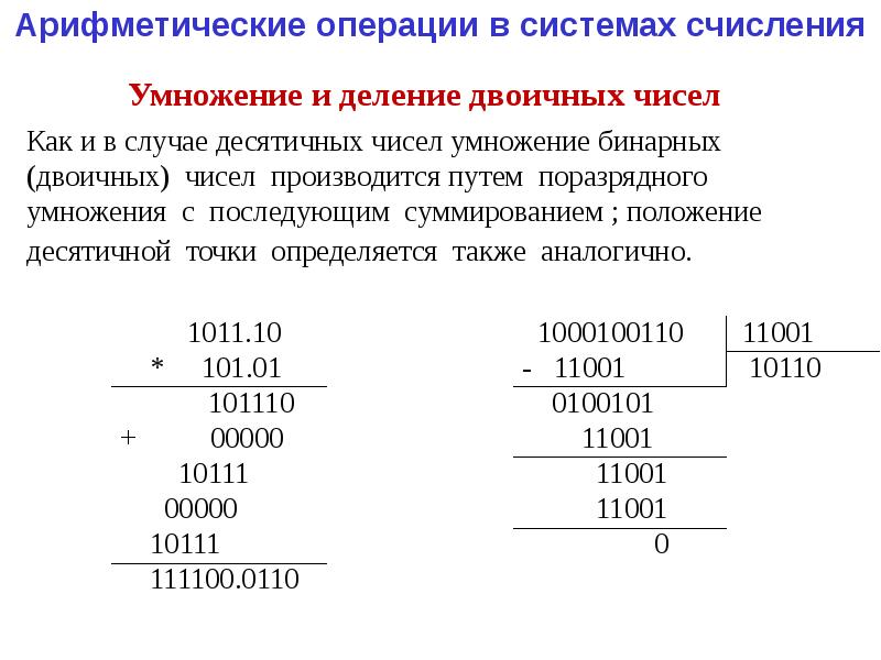 В зависимости от способа изображения чисел системы