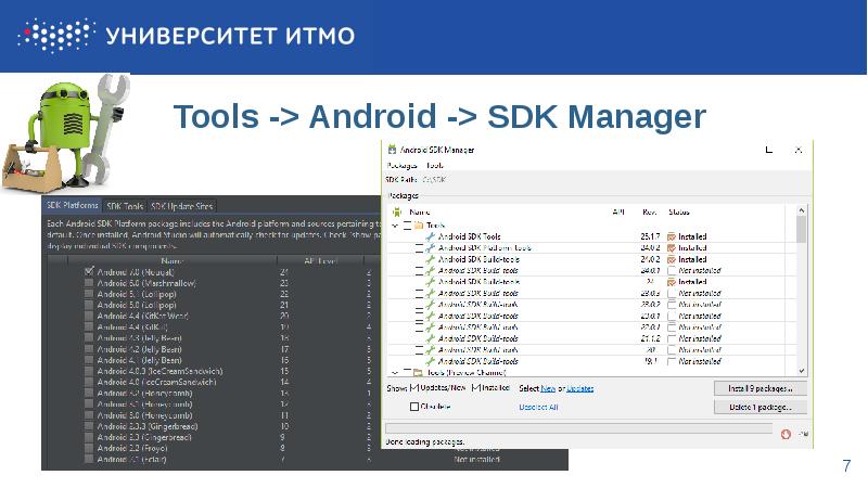 Android Tools. SDK Tools. Tools pro андроид