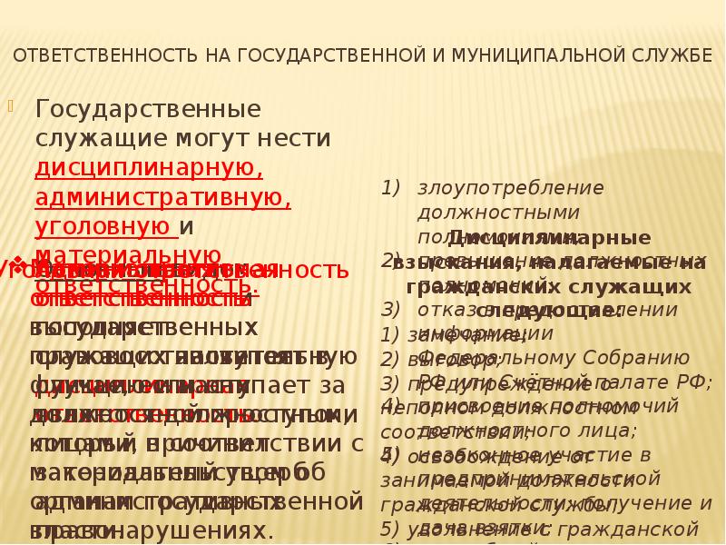 Государственная и муниципальная служба презентация