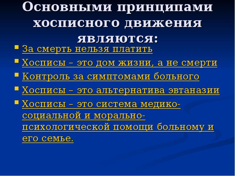 Хоспис альтернатива эвтаназии презентация