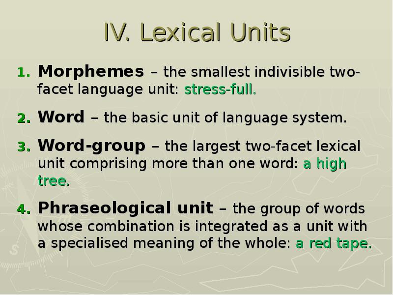 Lexical grammar