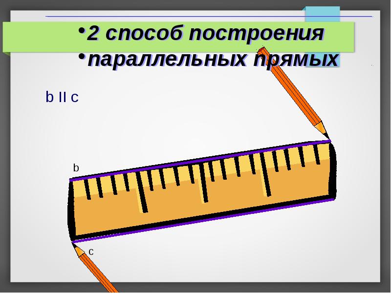 Условия параллельных прямых