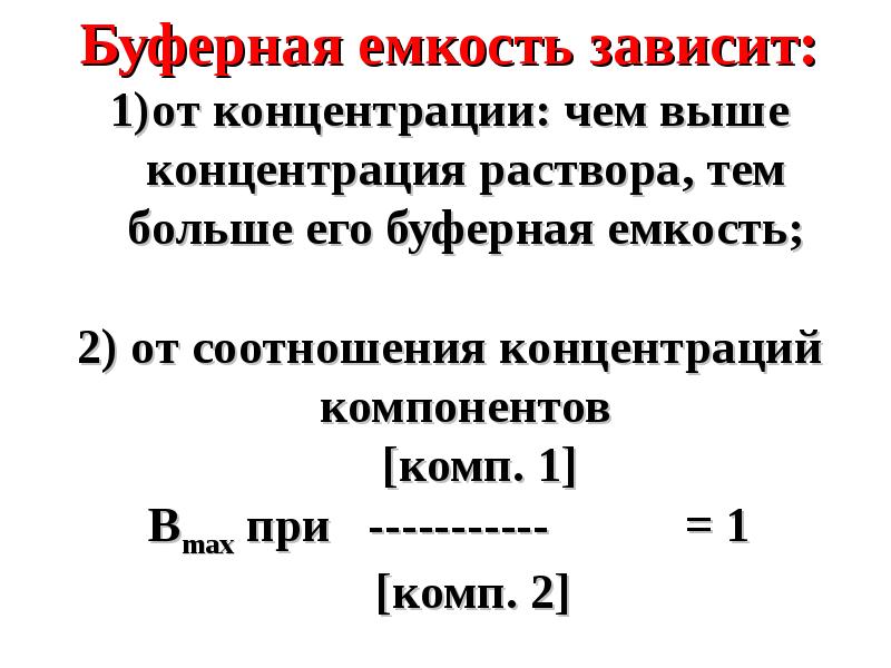 Максимальная буферная емкость