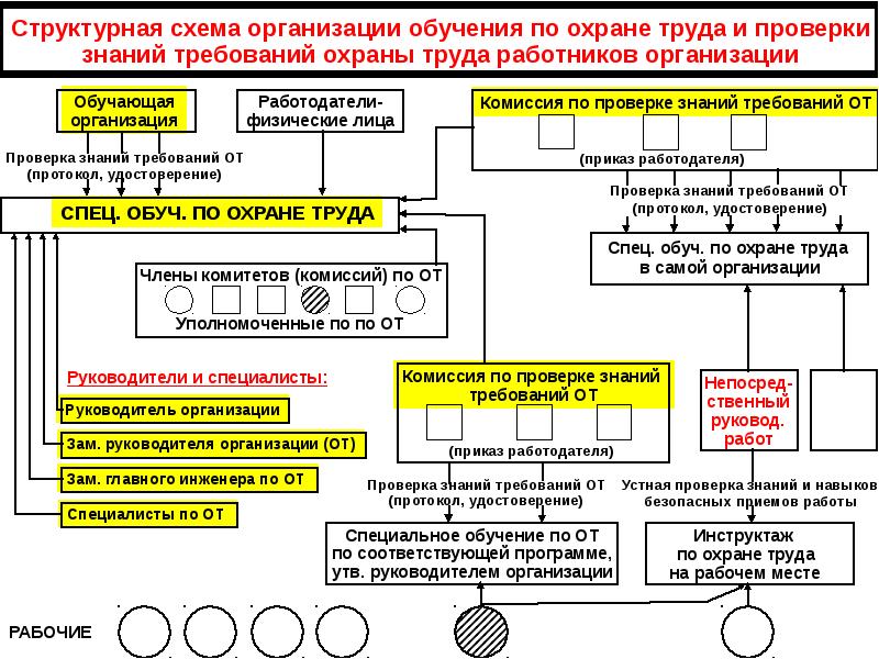 Обеспечить проведение работ. Структурная схема обучения работников по охране труда. Схема организации обучения по охране труда. Структурная схема организация обучения по охране труда. Структурная схема процесса обучения работников по охране труда.