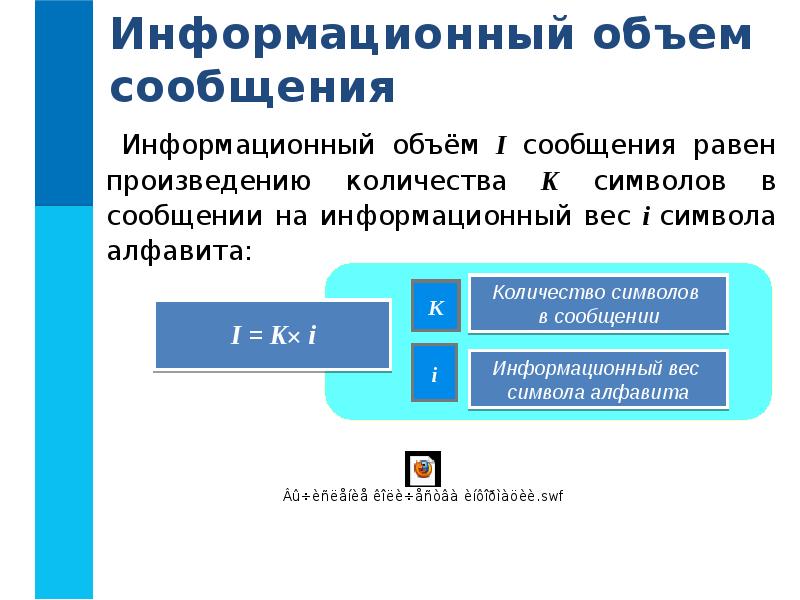 Презентация по информатике 7 класс измерение информации