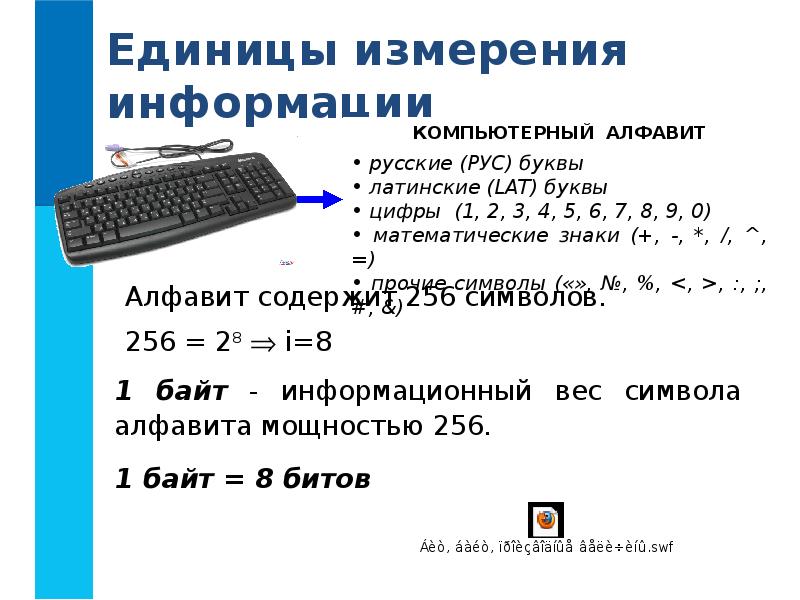 Мера информации презентация