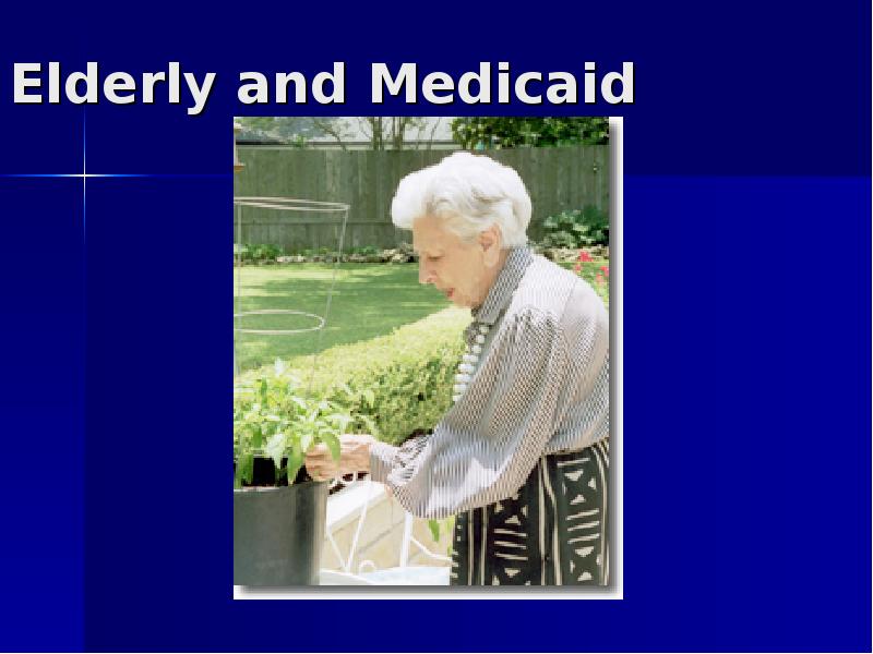 Elderly and Medicaid