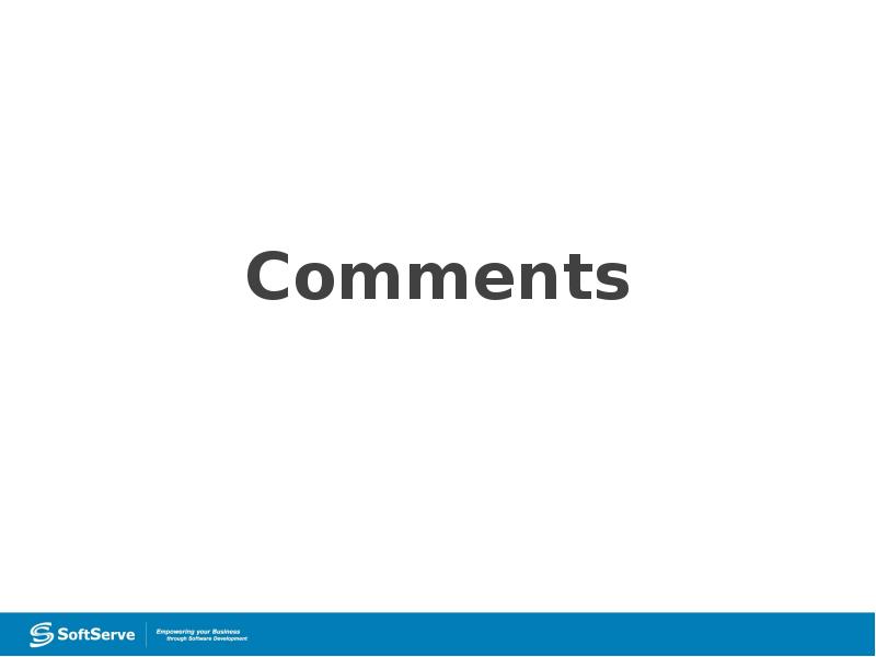 Comments Comments
