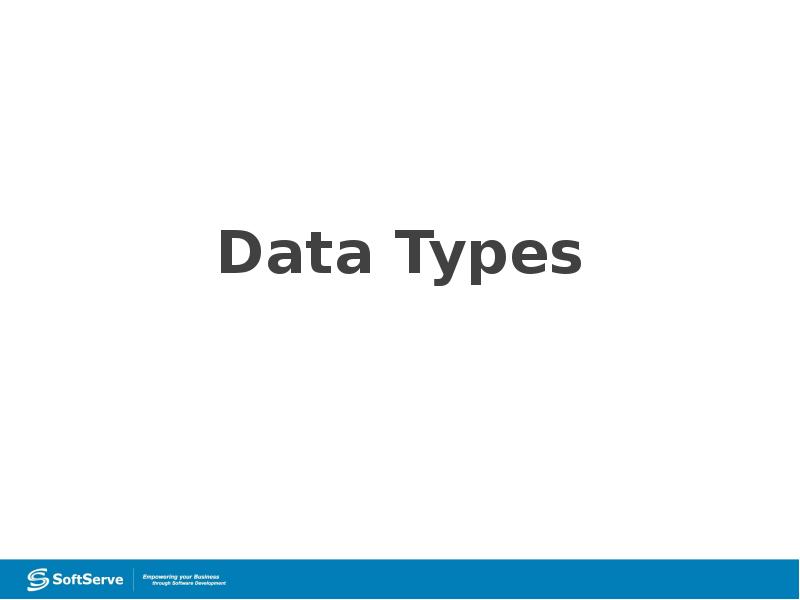 Data Types Data Types