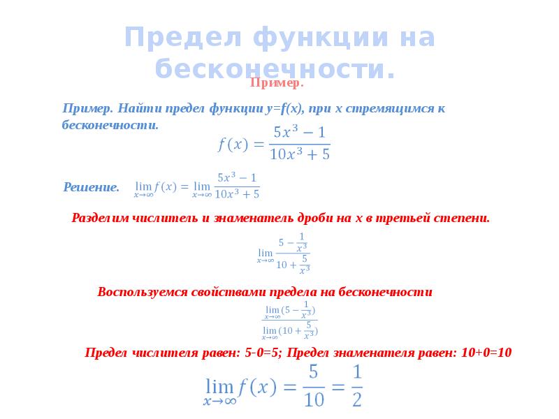 Функции предел функции презентация