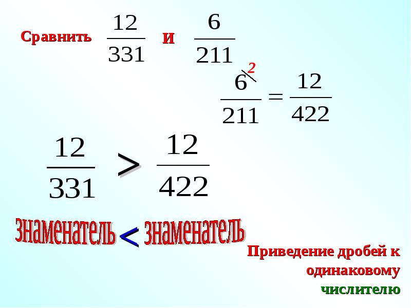 Сравнить дробь 3 5 7 12