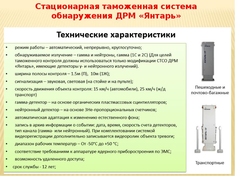 Роль и место рентгенотехники в таможенном контроле презентация