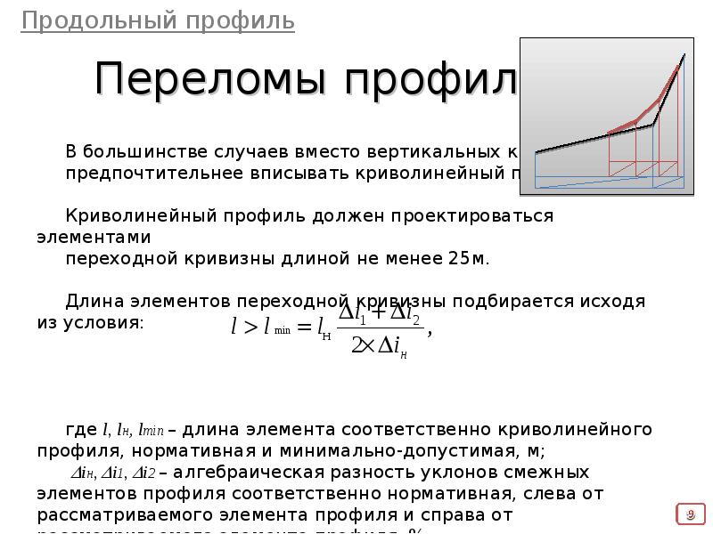 алгебраическая разность уклонов