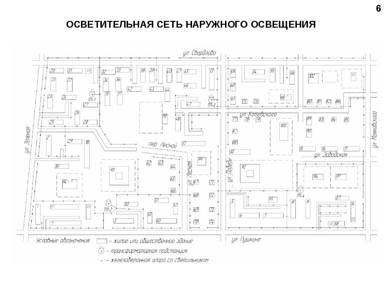 Проект электроснабжения микрорайона города