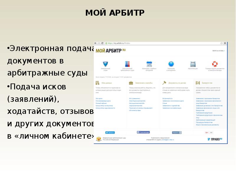 Мой арбитр карта сайта