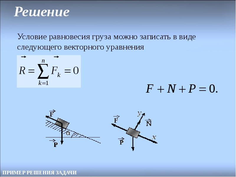 Плоская система сходящихся сил презентация