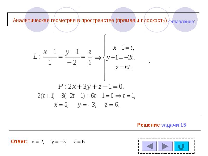 Аналитическая геометрия презентация