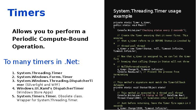 Allows you to perform a Periodic Compute-Bound Operation. Allows you to perform a Periodic Compute-Bound Operation.