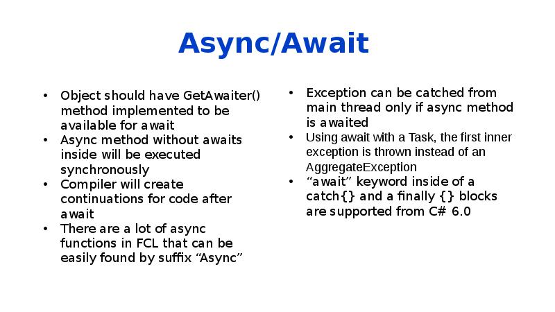 Async/Await Async/Await