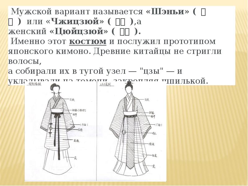 Составляющие костюма. Три типа одежды древнего Китая. Элементы одежды древнего Китая. Название одежды в древнем Китае. Описание национальных костюмов древнего Китая.