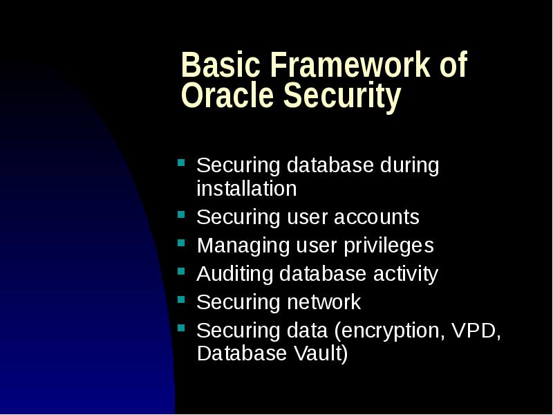 Oracle Data Encryption