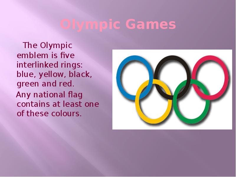 Реферат Olympic Games