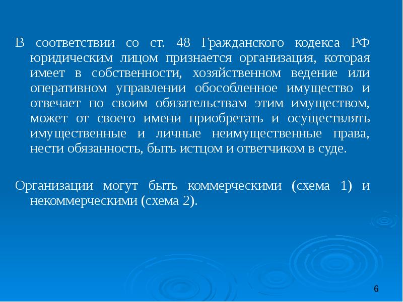 При каком условии юридическое лицо признается виновным. Статья 48 гк. юридическим лицом признается.