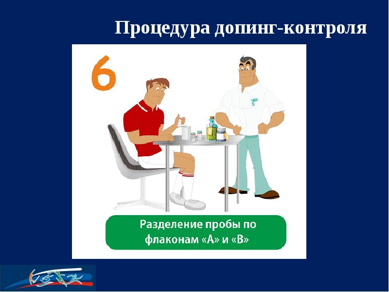 Знать и соблюдать требования процедуры допинг контроля. Процедура допинг контроля. Допинг презентация. Допинг контроль пробы по флаконам. Разделение проверка.