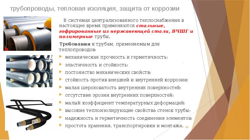 трубопроводы, тепловая изоляция, защита от коррозии
   В системах централизованного трубопроводы, тепловая изоляция, защита от коррозии
   В системах централизованного