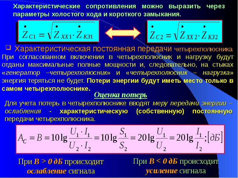 Какой параметр х. Характеристическая постоянная передачи четырехполюсника. Характеристические параметры четырехполюсника. Постоянная передачи симметричного четырехполюсника. Характеристическое сопротивление четырехполюсника.