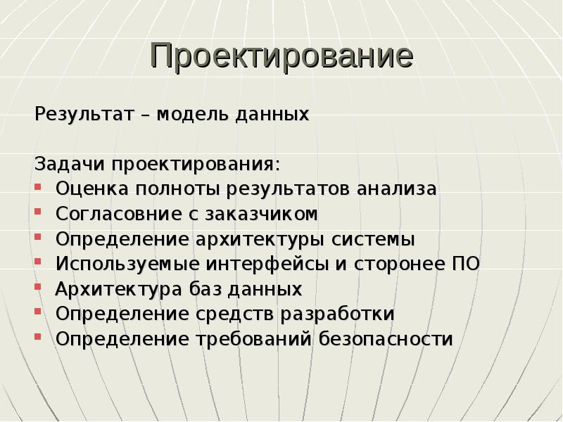 Модель результат. Результат проектирования. Задачи проектирования архитектуры по. Задачи и Результаты проектирования. Оценка результатов проектирования.