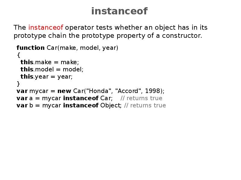 instanceof instanceof