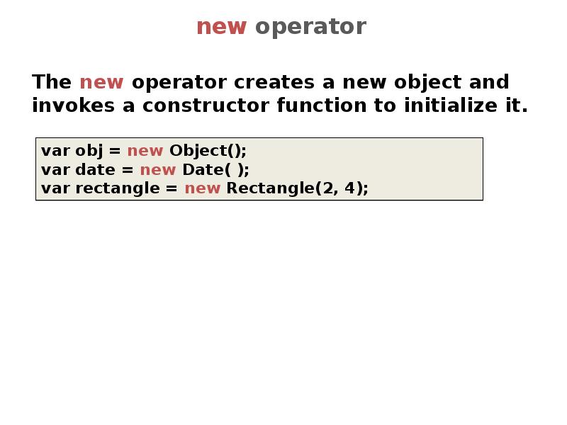 new operator new operator