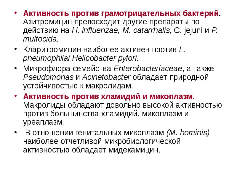 Активность препарата. Азитромицин против хеликобактер. Азитромицин микрофлора. Наиболее опасным продуктом по инфицированию c. jejuni является.